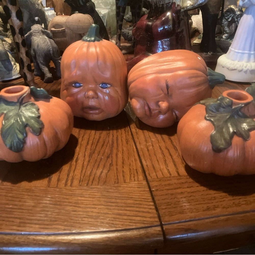 Festive Orange and Green Pumpkin Decor for Holidays